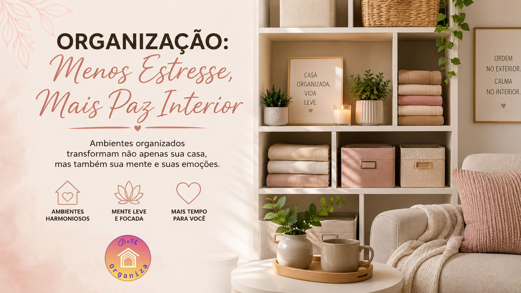 Organização: Menos Estresse, Mais Paz Interior