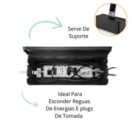 Organizador de Fios Essencial: O Segredo das Personal Organizers para Ambientes Impecáveis e Seguros